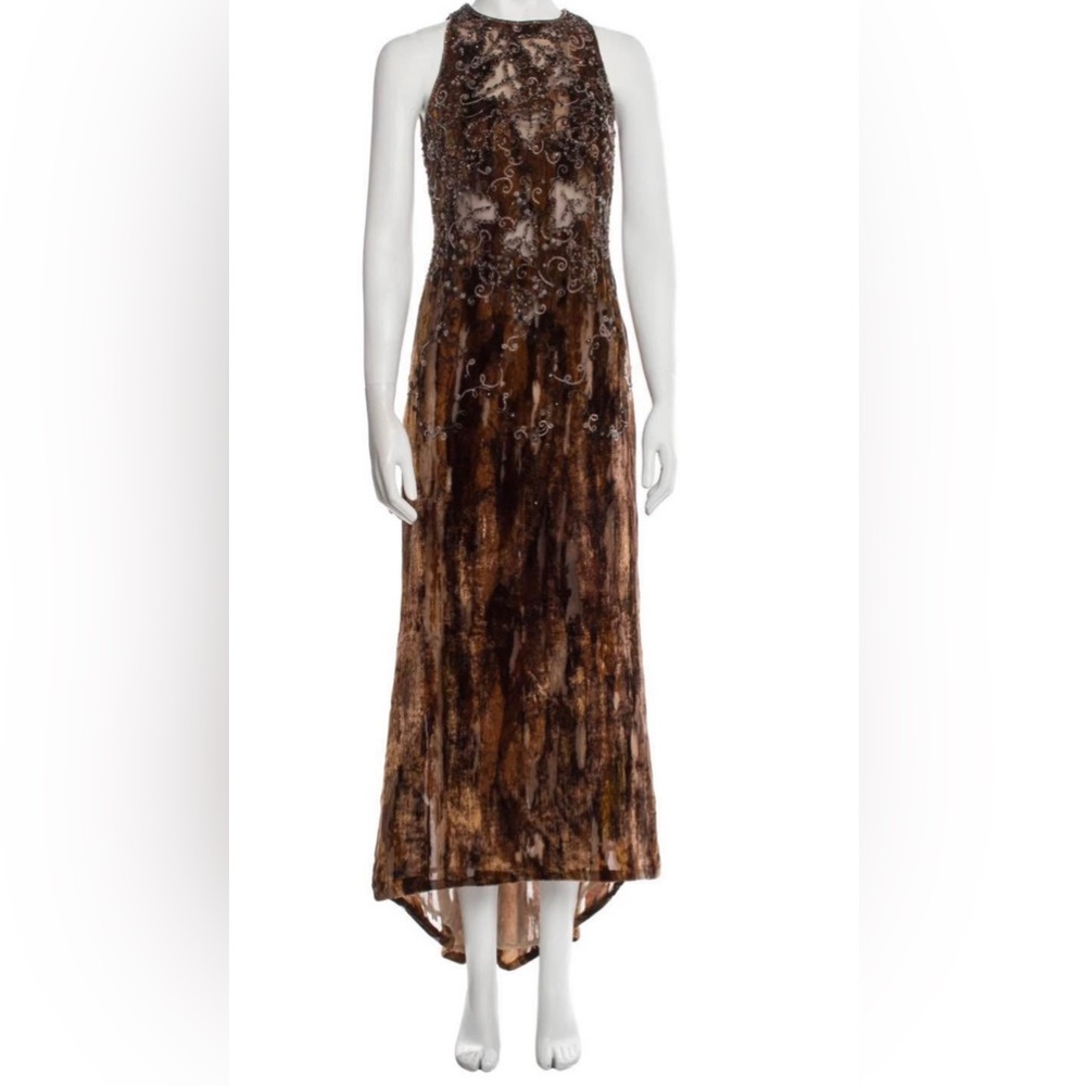 Badgley mischka velvet dress